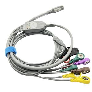 Wholesale Jincomed 10 Lead Holter Cable ECG Cable Gray 11pin Snap End 0.9m from china suppliers