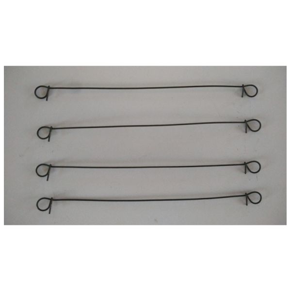 Quality 4" Soft Black Annealed Double Loop Wire Ties for sale