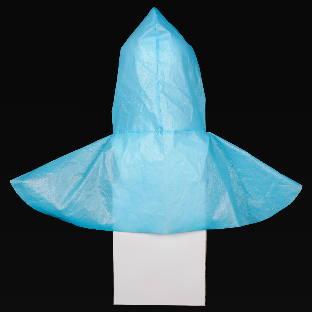 PE+ PP Nonwoven Medical Surgical Cap Blue Non Woven Balaclava Hood For Protection