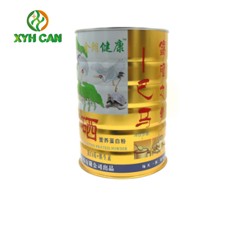 Food Tin Can Recyclable Milk Packaging with Round Shape RLT Lids