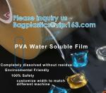 PVA Laundry Film Bags Clothes Washing Powder Capsules Marble Peel Off Film Water