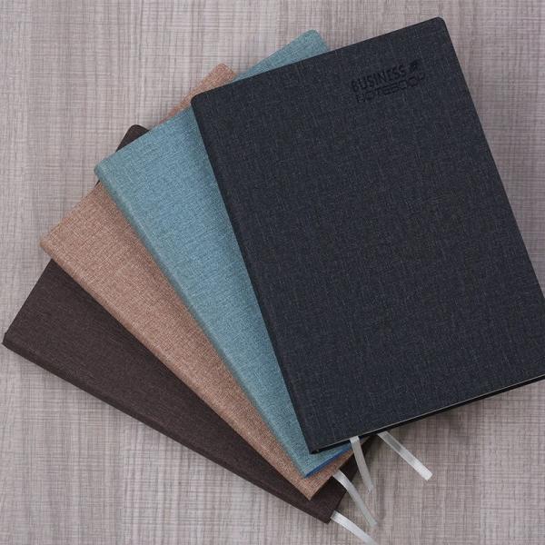 Fashion Customized Color A5 Hardcover Leather Journal Notebook Logo With Elastic
