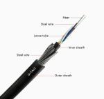 Outdoor GYTA33 Steel Wire Fiber Optic Cable 2-288 Core 25D 12.5D for Underwater