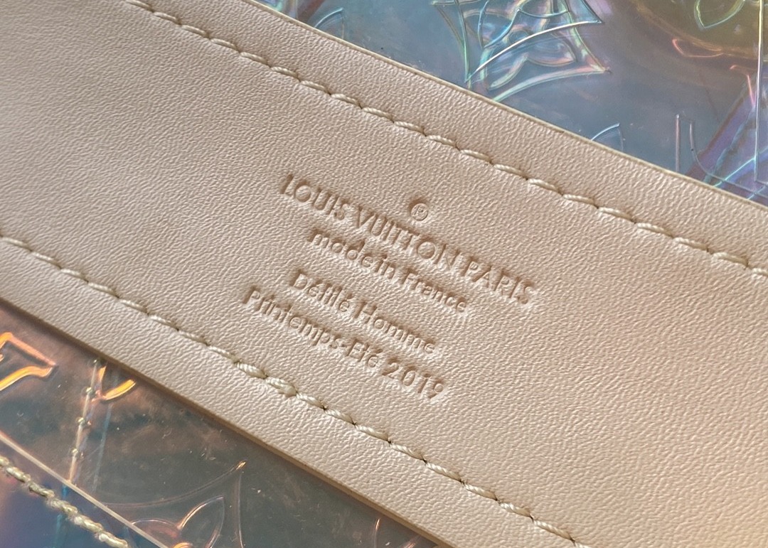 LV PVC Transparent Iridescent Luxury Brand Backpack Monogram Printing