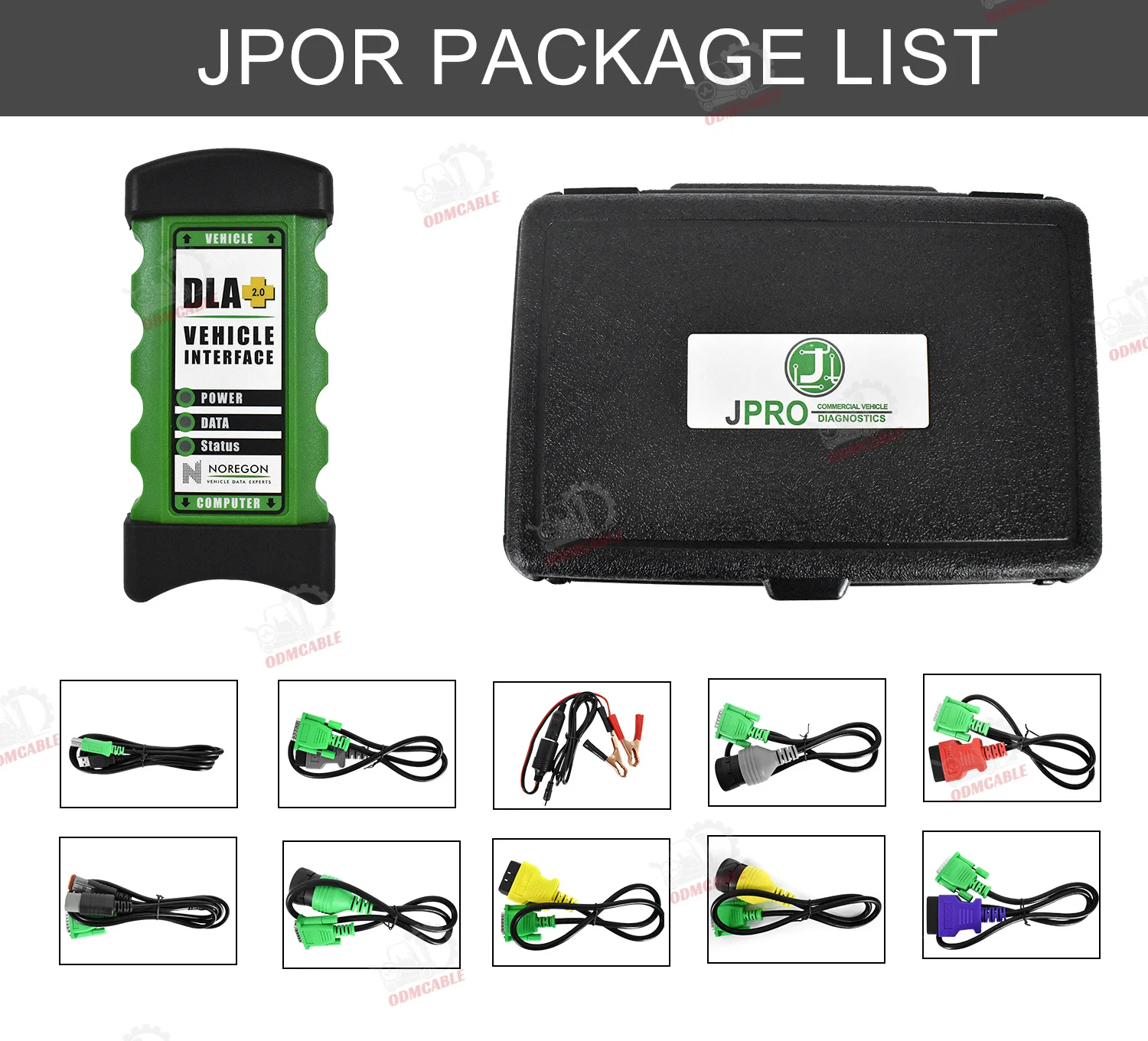 Dla+2.0 Vehicle Interface Diesel Software Heavy Duty Truck Diagnostic Scanner