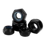 Fastener DIN985 Metric Stainless Steel Hex Flange Nylon Lock Nut