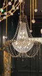 Italy K9 Master Bedroom Luxury Crystal Light Villa Living Duplex Staircase