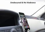 Black Color Mobile Phone Car Mount Holder Easy Operation 360 Degree With Auto