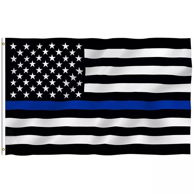 Thin Blue Line customized screen printed high quality