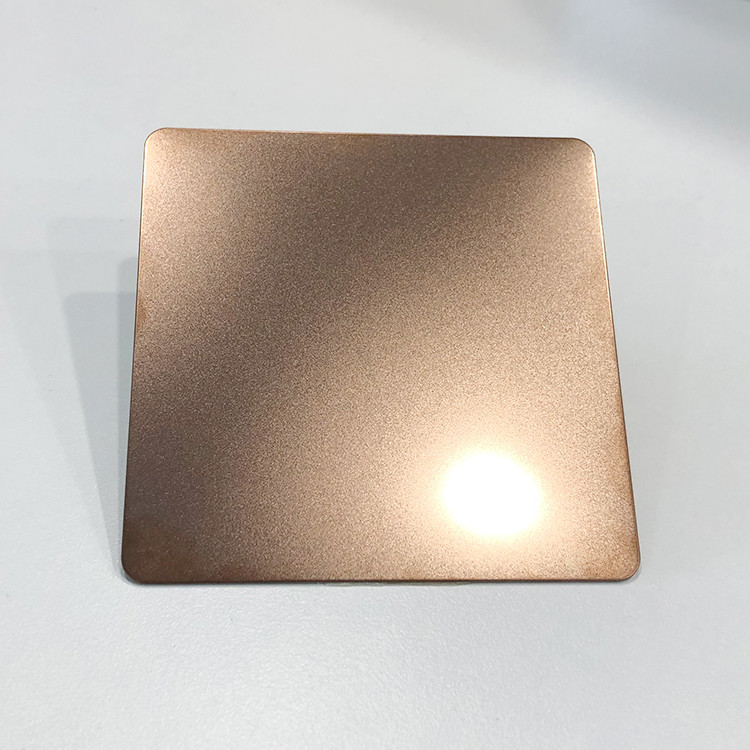 Sandblasted Colored Stainless Steel Decorative Sheets 2438mm Length