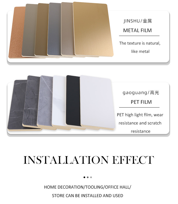 Fireproof Moisture Proof Metal Bamboo Charcoal Fiber Boards