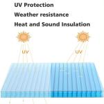 Hollow Polycarbonate Plastic Roofing Sheets For Skylight Roof/Roof Shed