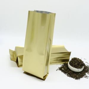 Wholesale Plastic Aluminum Foil Gusseted Coffee Bags Custom Printed Self Stand Flat Bottom from china suppliers