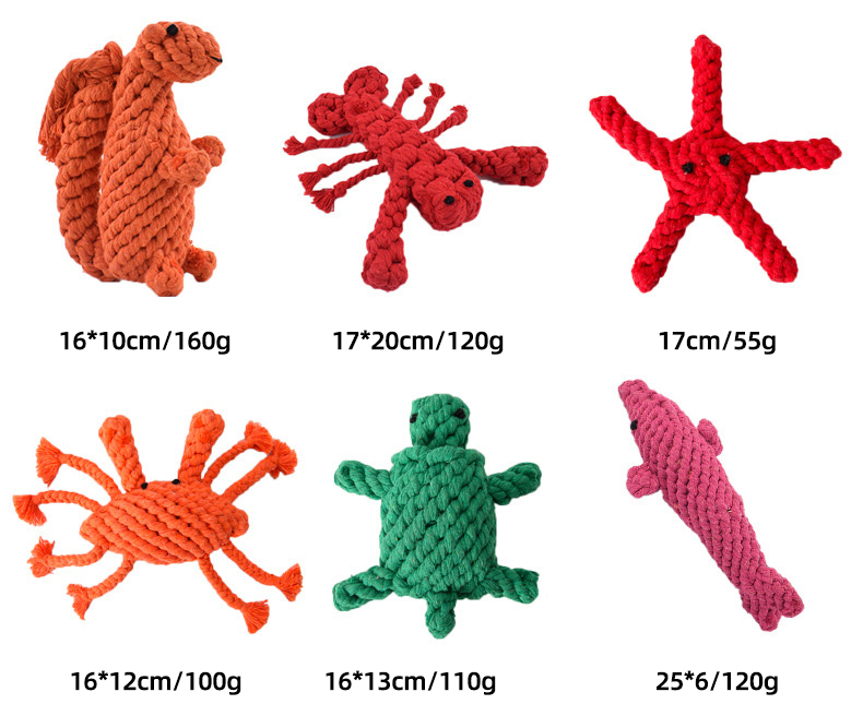 Large Stock Eco Friendly Interactive Custom Cotton Rope 2023 Dog Pet Chew Toys for Bulk Purchase