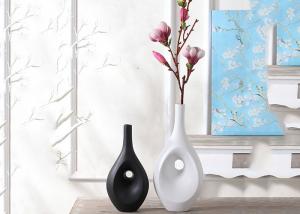 Wholesale Hotel / House Polyresin Decoration Crafts , Desk Ornament Polished Vases from china suppliers