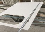 Classic White Quartz Bathroom Vanity Top , 100cm Molded Bathroom Countertops