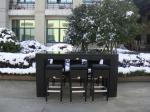 Outdoor Leisure Furniture Sets , Fashion Resin Wicker Bar Set