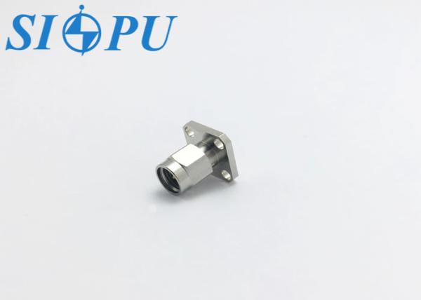 SMA Male RF Coaxial Connector – Flange Mount, Stainless Steel, for Microstrip