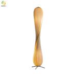 Wabi-sabi retro wood floor lamp for tea room hotel study bedroom homestay living