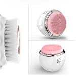 Wireless Charging IPX6 250mAh Sonic Silicone Facial Cleansing Brush