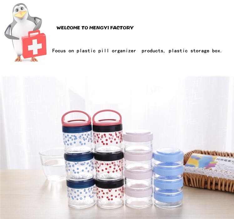 Weekly unique design spring push button medicine box, Monthly plastic medicine storage box for 31 day, case, box, contai