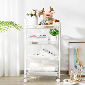 Wholesale 20kg Bearing Vegetable Rack Trolley , SS 4 Tier Storage Trolley from china suppliers
