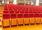 Wooden Armrest Auditorium Theater Chairs Folding Audience Seat