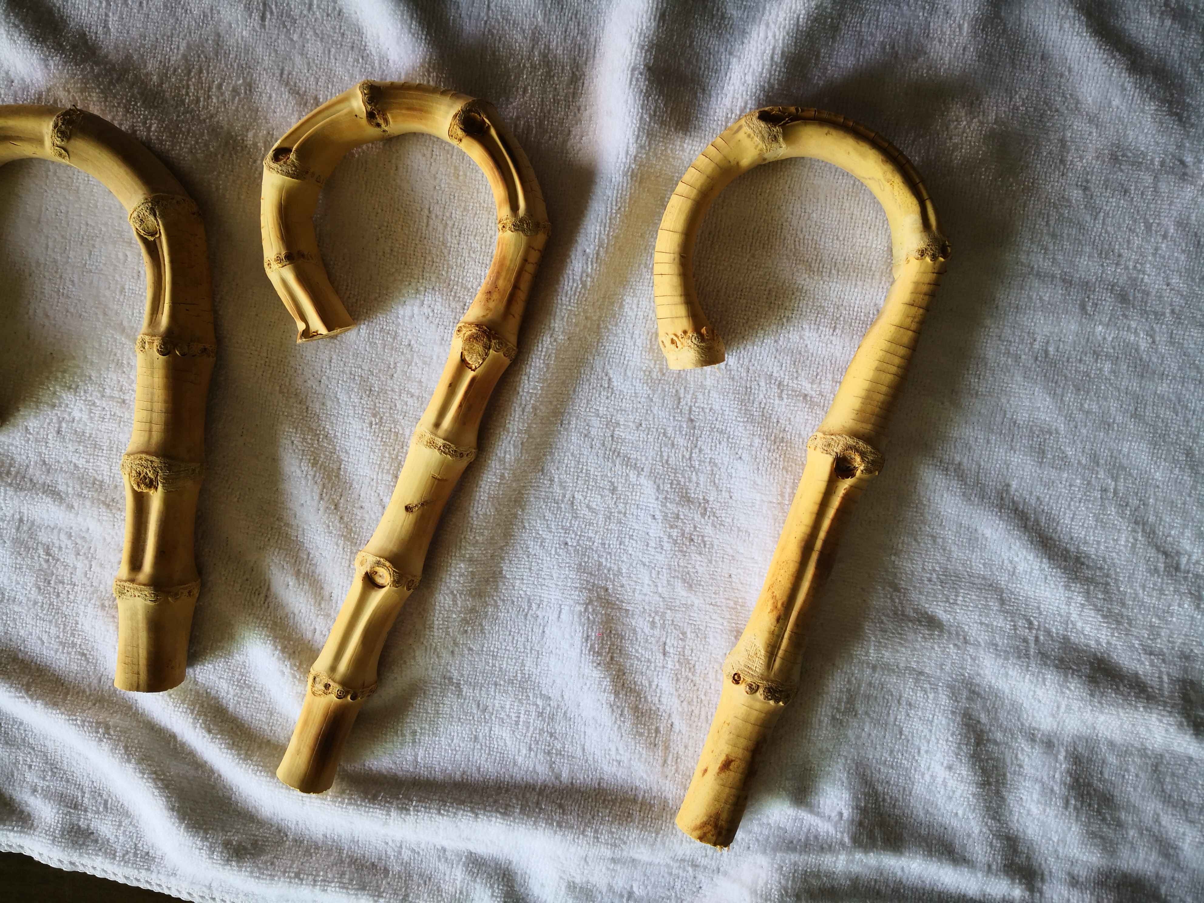 4 inch Round shape Bamboo Handle for Handmade Handbag DIY Tote Purse Frame Making Bag -2pcs