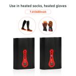 Rechargeable 18650 Heated Glove Battery 7.4v 2600mAh 4 Blue LEDs