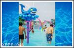 Kids / Adults Entertainment Whale Spray Park Equipment For 0.3 - 0.6m Water