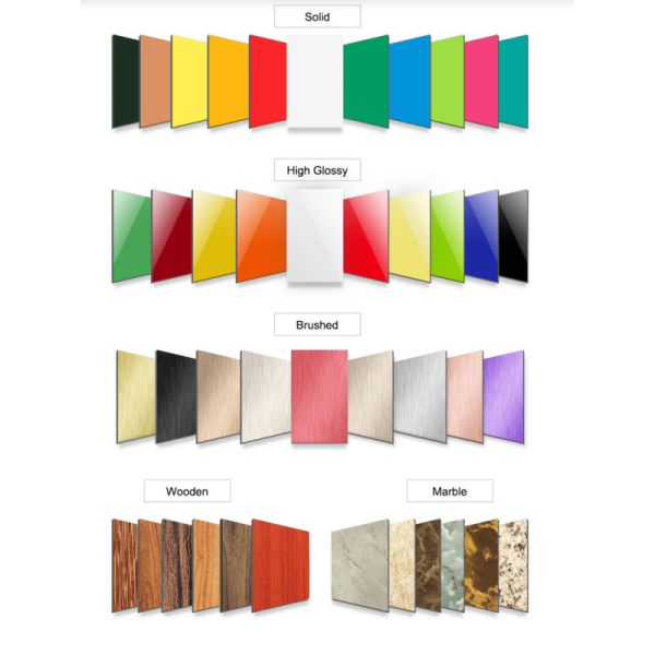 4mm Fireproof PE Acp Aluminium Panel Composite Roof With Pvdf Coated Used In Facade Cladding Decorative Wall Panels