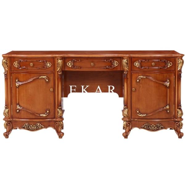 Classical Vintage Dresser With Drawer Cabinet Wooden French Dressing Table LS