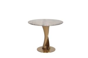 Wholesale Natural Marble Top Coffee Table with Customizable Stainless Steel Legs from china suppliers