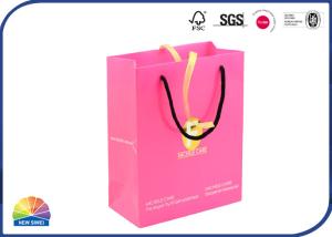Wholesale Gloss Lamination Paper Gift Bag With Ribbon Decoration Nylon Ropes from china suppliers