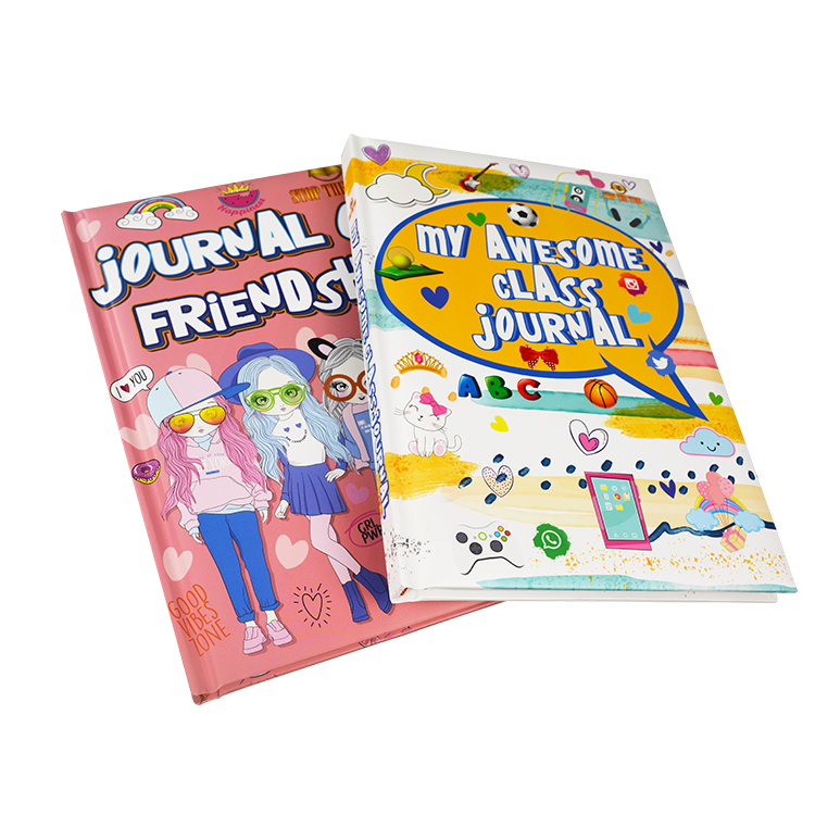 Oem A5 Kids Book Printing Hardcover Reading And Writing C2S Art paper Cover