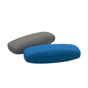 Wholesale Cute Blue Leather Wrapped 16.2cm Hard Clamshell Sunglasses Case from china suppliers