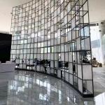 Light Luxury Room Divider Partition Stainless Steel Hotel Metal Room Divider