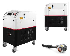 Wholesale Manual Auto Fiber Laser Cleaning Machine 220V 1064nm Paint Oil Coating from china suppliers