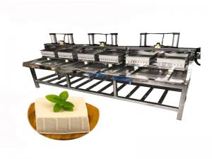 China industrial 6 tofu mold pneumatic tofu pressing forming machine on sale