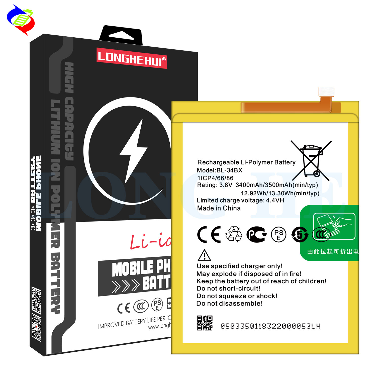 Rechargeable Batteries for Infinix Smart 2 X609 BL-34BX Mobile Battery