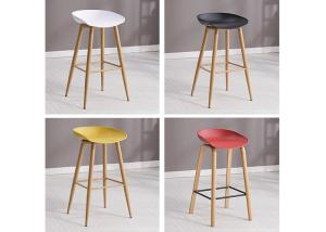 Wholesale Color Optional Solid Wood Counter Stools , Beech Restaurant Bar Stools from china suppliers