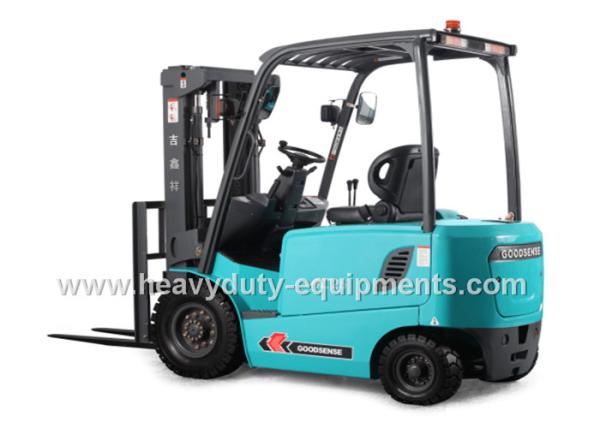 LCD Instrument Forklift Lift Truck Battery Powered Steering Axle 2500Kg Loading