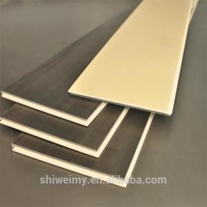Wholesale Solid color flat surface wood garin WPC laminating flooring tile from china suppliers