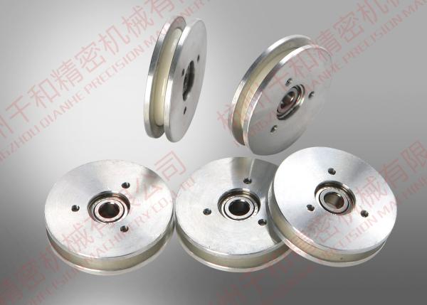 White Aluminum Ceramic Wire Roller oil winding wire guide pulley fine polishing