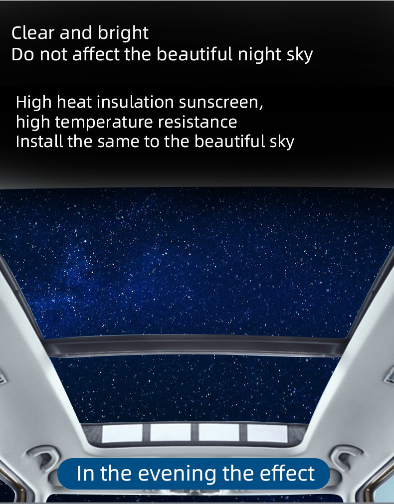 99% Heat Rejection UV Blocking Light Blue Car Sunroof Window Film TPU Panoramic Skylight Protection Film