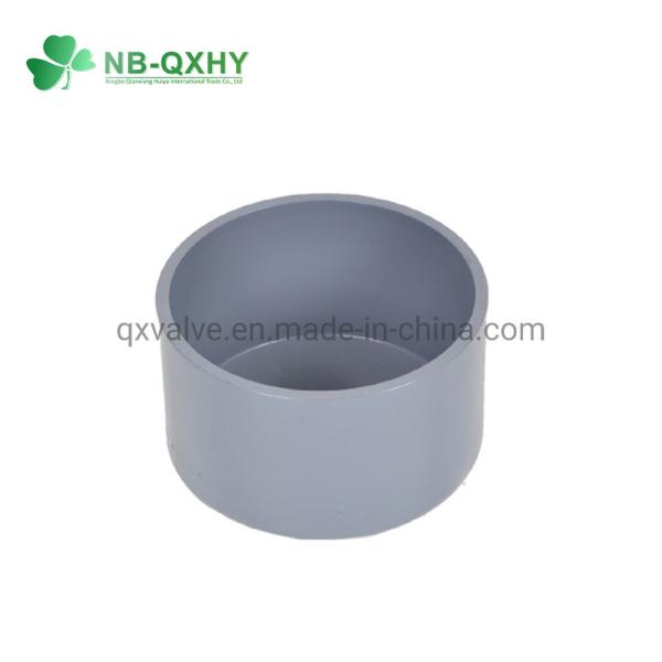 UPVC Plastic PVC Round Pipe Fitting Female End Cap for PVC Water Pipe Add