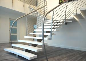 Wholesale Stainless Steel Railing Straight Flight Staircase Single Stringer Carbon Steel Central Beam from china suppliers