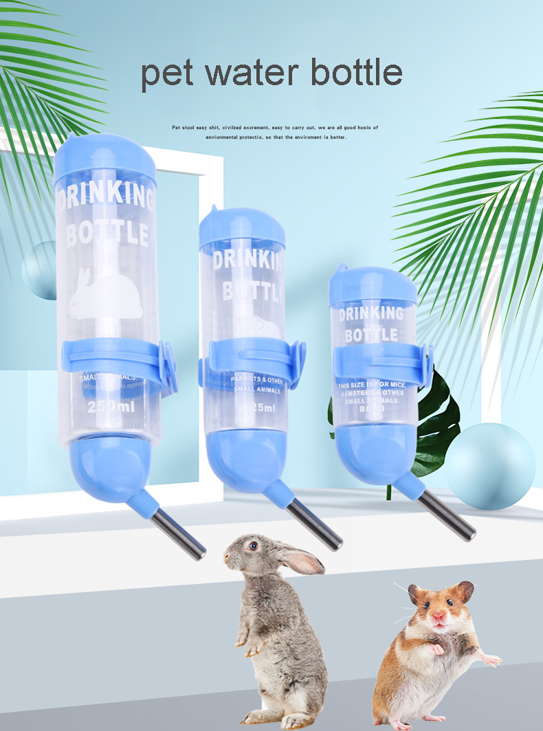 Plastic Water Bottle for Small Animals LCD Display 125ml like Hamsters and Rabbits