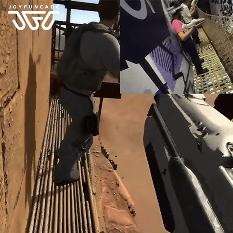 Commercial VR Arena Multiplayer Shooter Game 4 Players 74m²