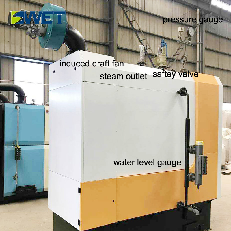 Environmentally friendly 400kg biomass hot water boiler for hotel